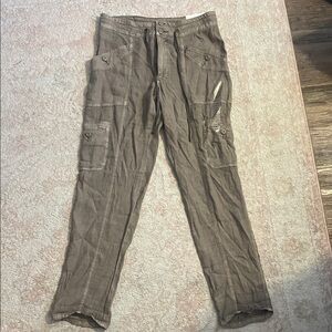 American Eagle Outfitters Taupe/Army Green Cargo Pants